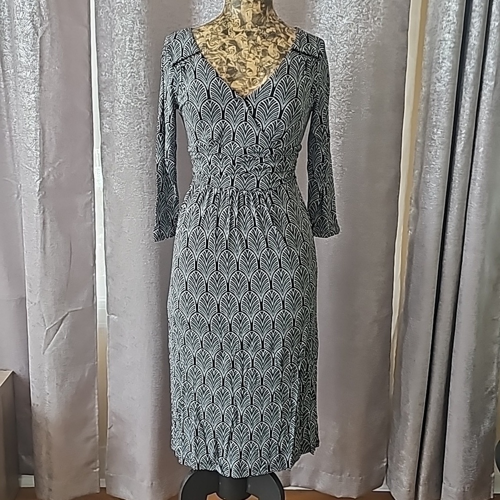 NWOT XS Anthropologie Maeve Galena Black and White Dress - Without Tags